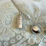 Martini Charm Necklace- Silver