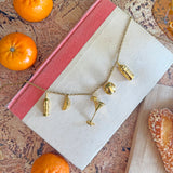 Martini Charm Necklace- Gold