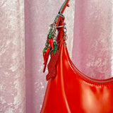 Hot Pepper Beaded Keychain