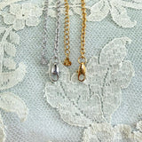 Martini Charm Necklace- Silver