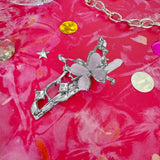 Liquid Metal Butterfly Barrette
