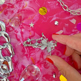 Liquid Metal Butterfly Barrette