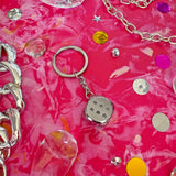 Metallic Dice Keychain