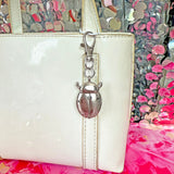 Ladybug Watch Keychain- Silver