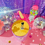 Heart Shaped Straw - Rainbow