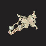 Liquid Metal Butterfly Barrette