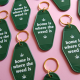 Home Is Where the Weed Is Keychain