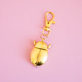 Ladybug Watch Keychain- Gold