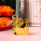 Ravioli Locket Keychain