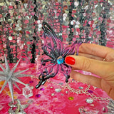 Cyber Butterfly Hair Claw- Black