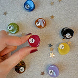 Billiard Ball Mini Hair Clip Set