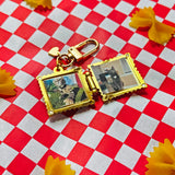 Ravioli Locket Keychain