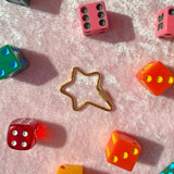 Screw Lock Star Carabiner- Gold