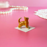 Orange Kitten Mini Porcelain Figurine