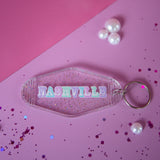 Glittery Nashville Keychain