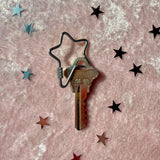 Screw Lock Star Carabiner- Silver